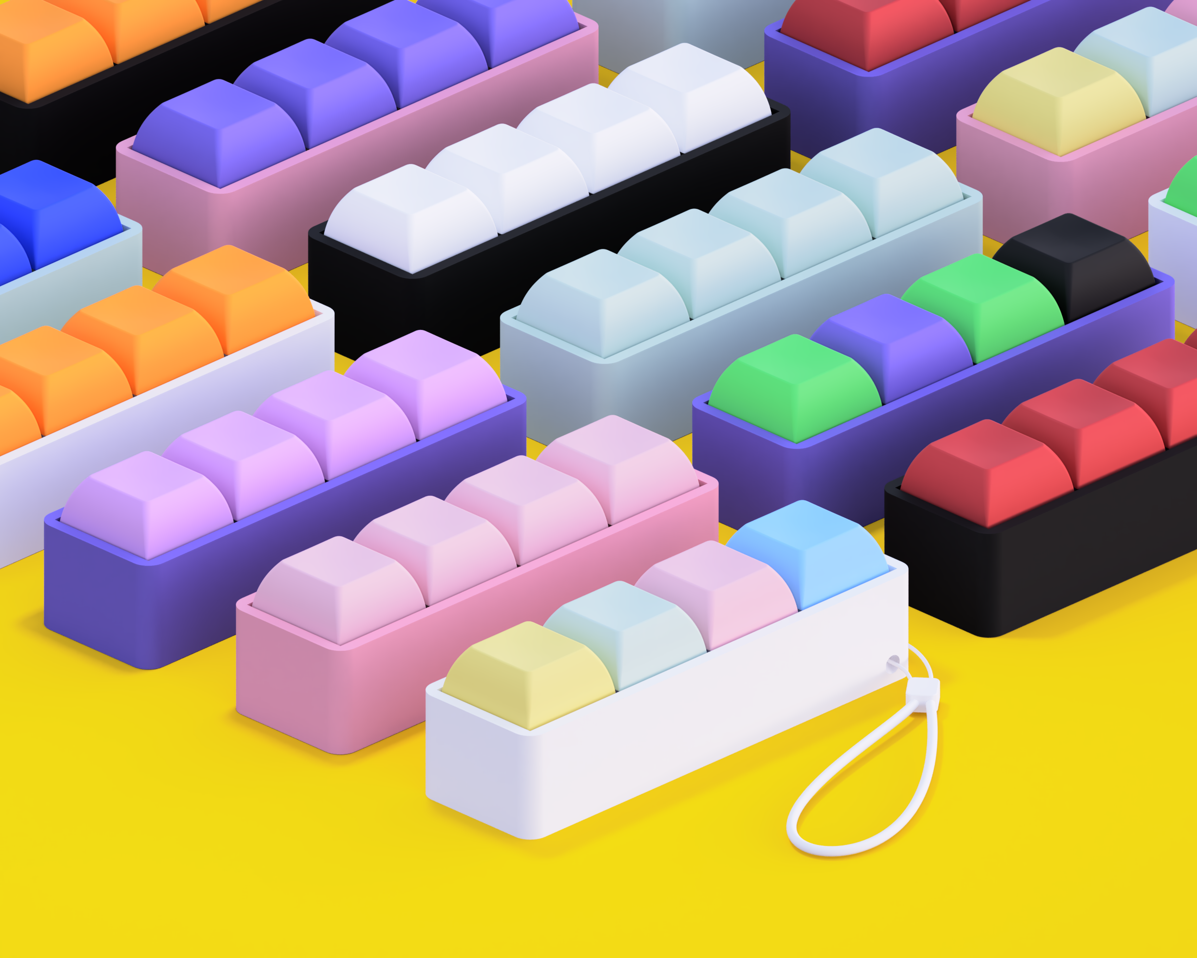 Desktop 4 Key TH Mechanical Fidget