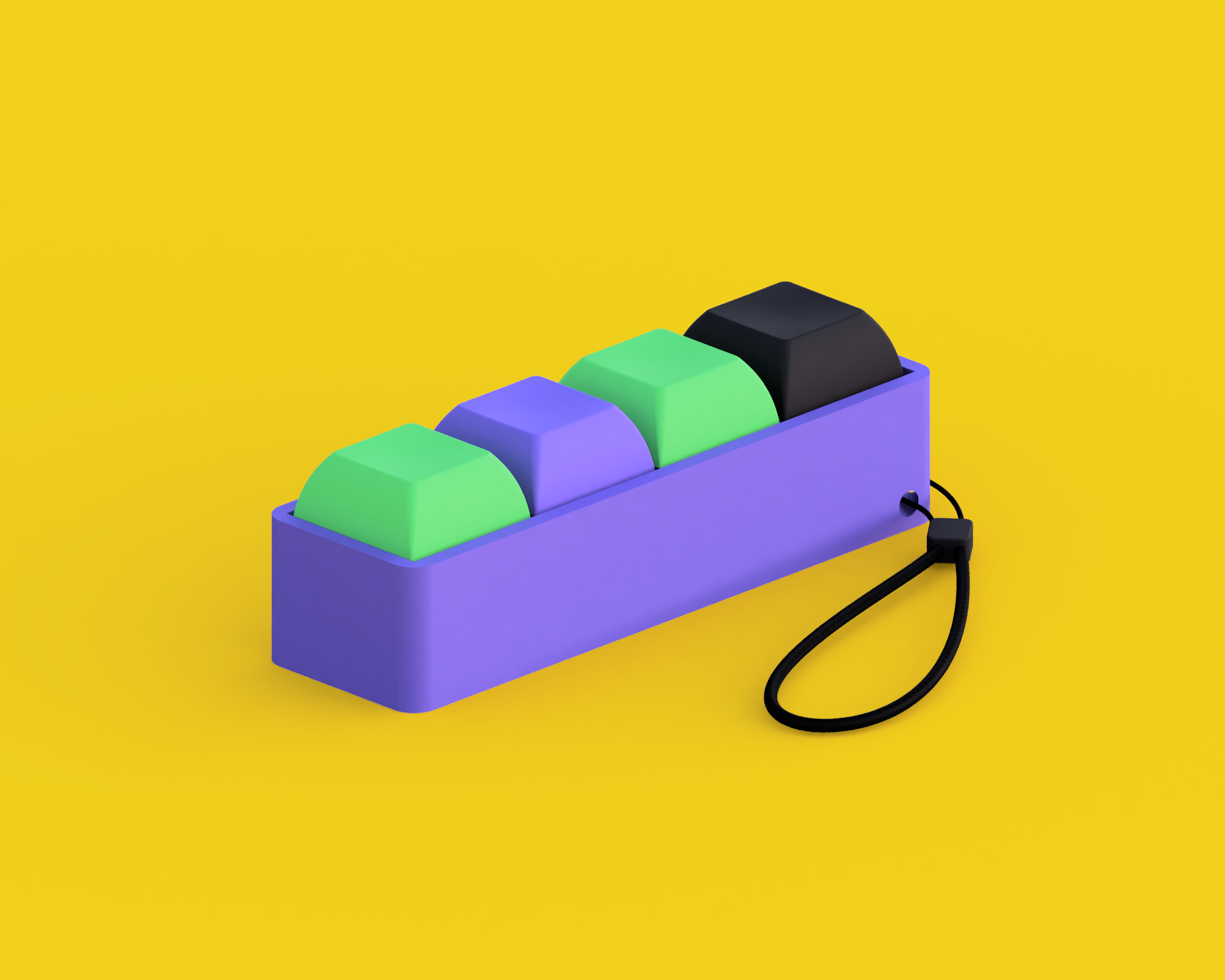 Desktop 4 Key TH Mechanical Fidget