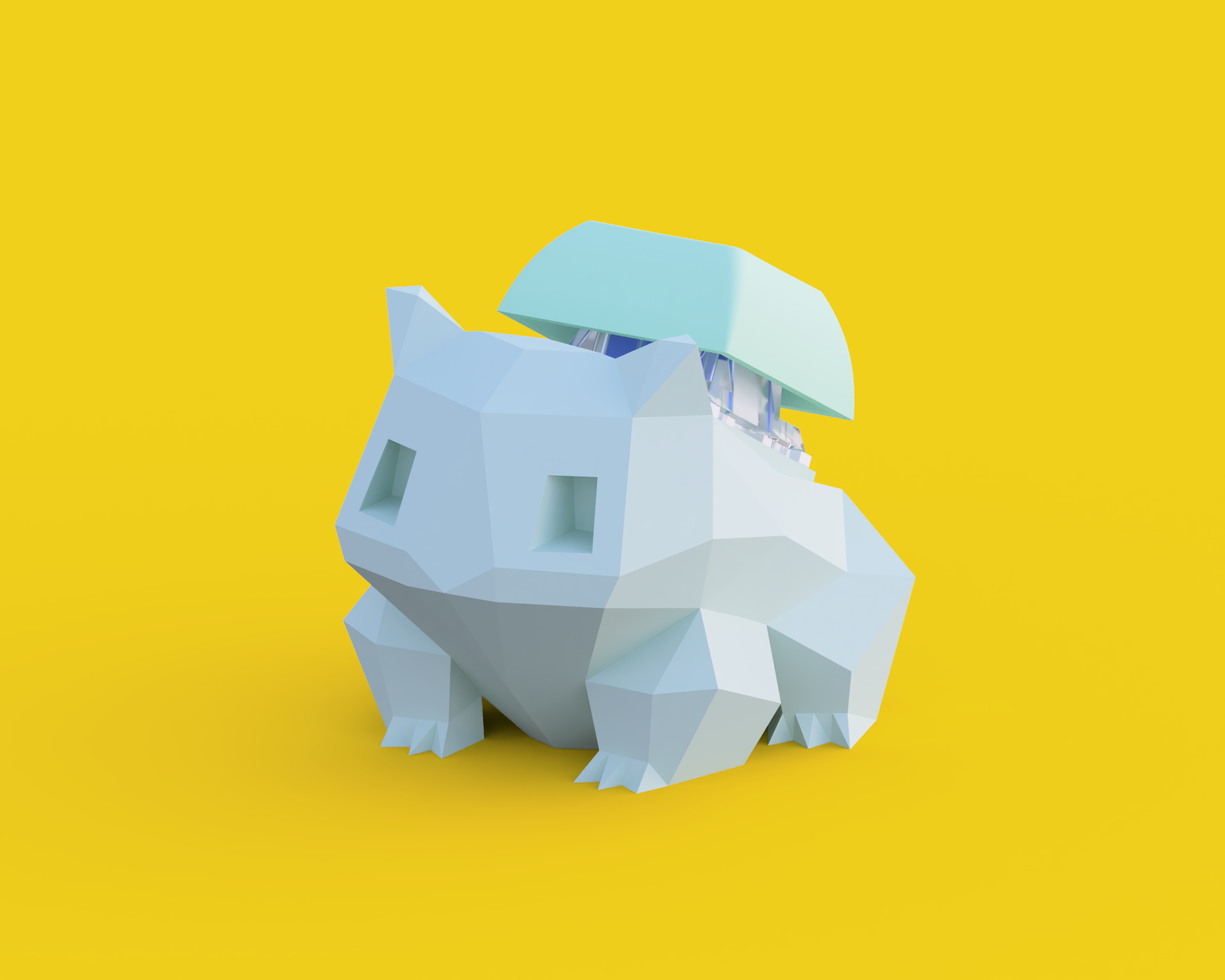 Bulb Low Poly Keyboard Fidget Toy