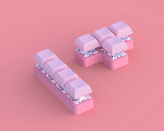 All Pink Mechanical Fidgets