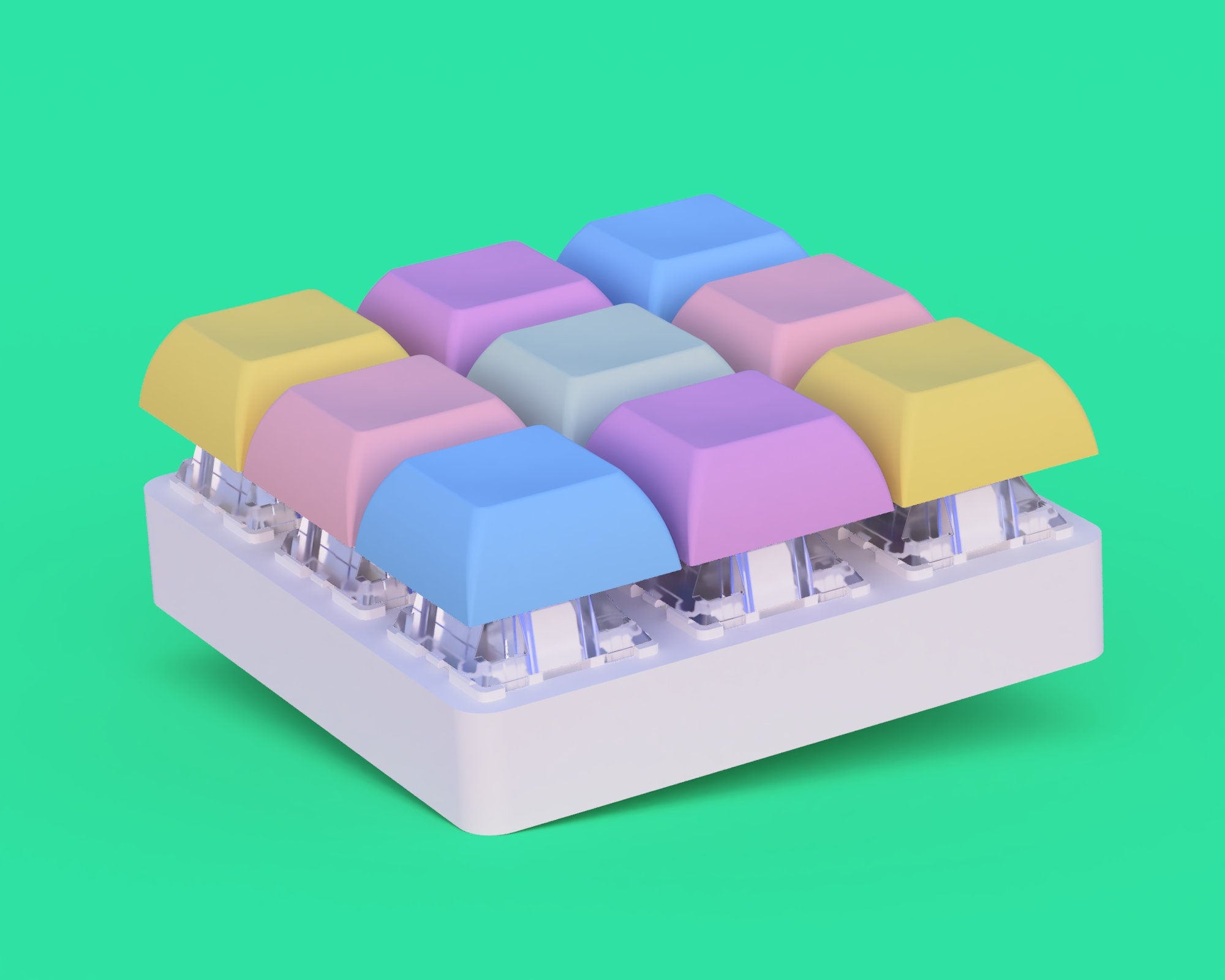 Desktop 9 Key Mechanical Fidget