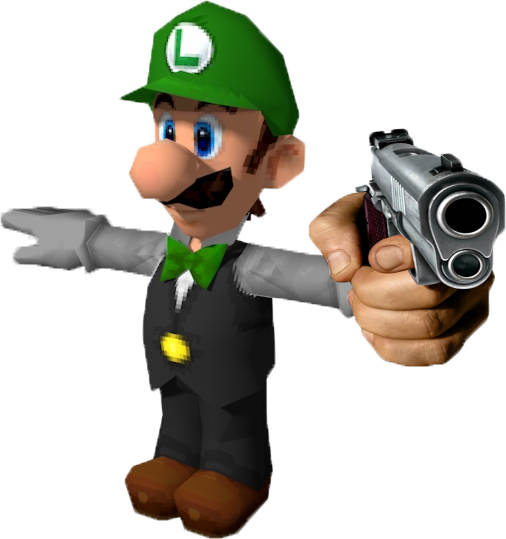 Luigi With Gun Keycap Set - 3